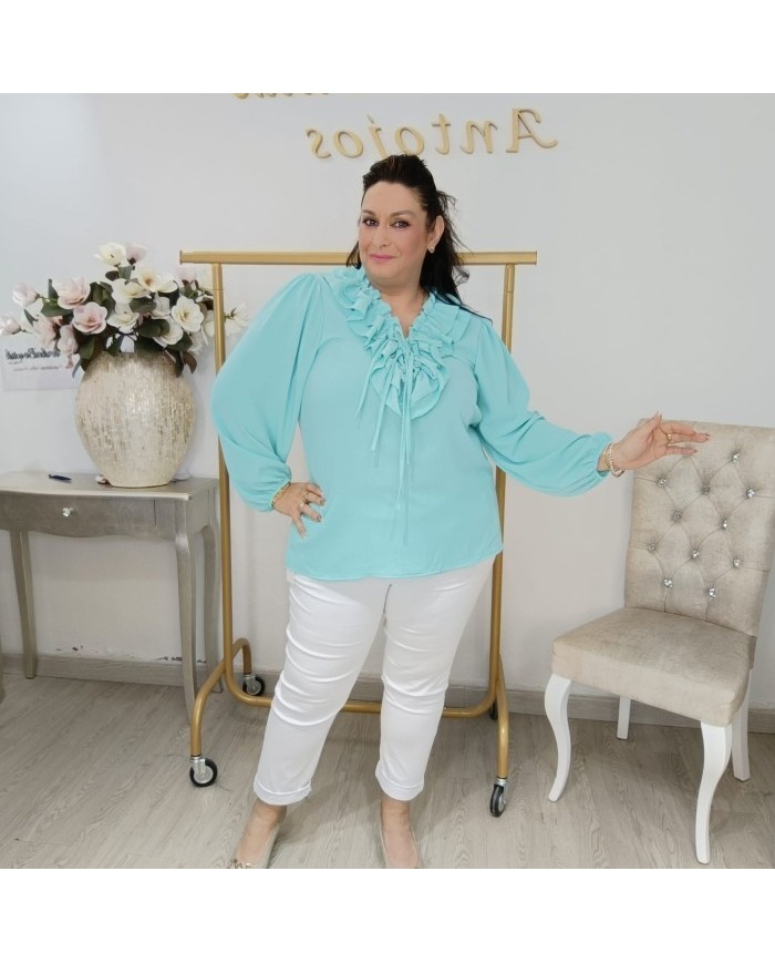 Blusa de Manga Larga con Volumen  | Merkaboutik