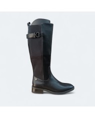 Bota Estrella Larga Clásica - Marrón - Estilo Ecuestre y Hebilla