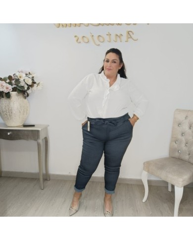 Pantalón de Talle Alto y Corte Recto | Ropa de Mujer | MerkaBoutik