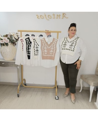 Comprar Camisa Jersey Rosy de Punto Fino | Elegancia y Calidez Comprar Camisa Jersey Rosy de Punto Fino | Elegancia y Calidez