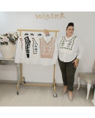 Comprar Camisa Jersey Rosy de Punto Fino | Elegancia y Calidez