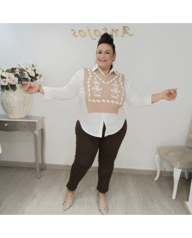 Comprar Camisa Jersey Rosy de Punto Fino | Elegancia y Calidez Comprar Camisa Jersey Rosy de Punto Fino | Elegancia y Calidez