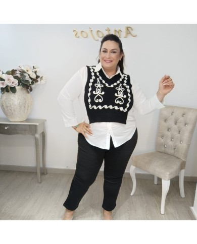 Comprar Camisa Jersey Rosy de Punto Fino | Elegancia y Calidez