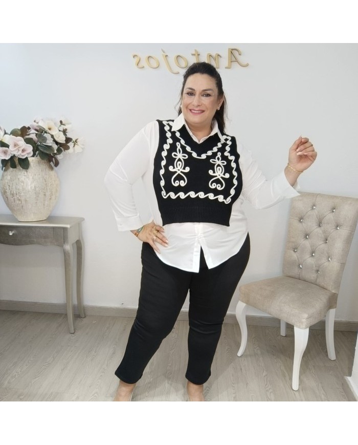 Comprar Camisa Jersey Rosy de Punto Fino | Elegancia y Calidez