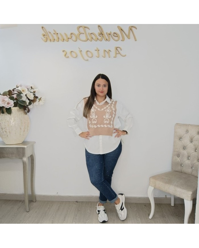 Comprar Camisa Jersey Rosy de Punto Fino | Elegancia y Calidez