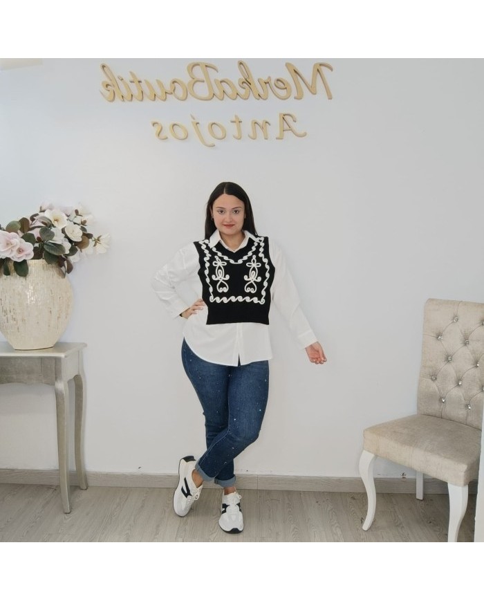 Comprar Camisa Jersey Rosy de Punto Fino | Elegancia y Calidez