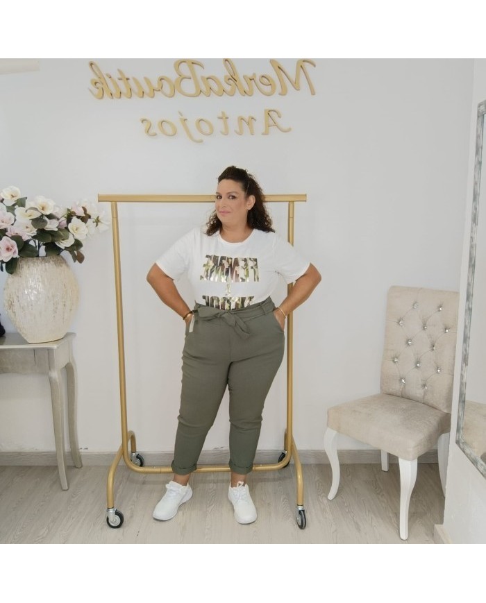 Pantalón de Talle Alto y Corte Recto | Ropa de Mujer | MerkaBoutik