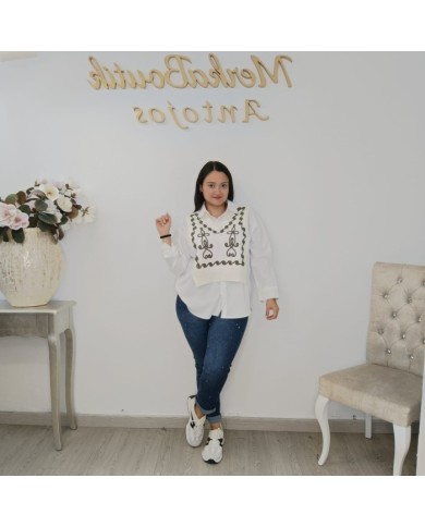 Comprar Camisa Jersey Rosy de Punto Fino | Elegancia y Calidez