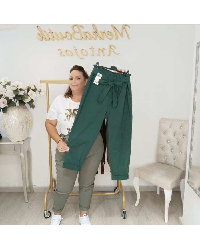 Pantalón de Talle Alto y Corte Recto | Ropa de Mujer | MerkaBoutik