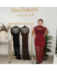 Vestido Saray - Escote Cruzado y Hebilla - Fiesta Elegante