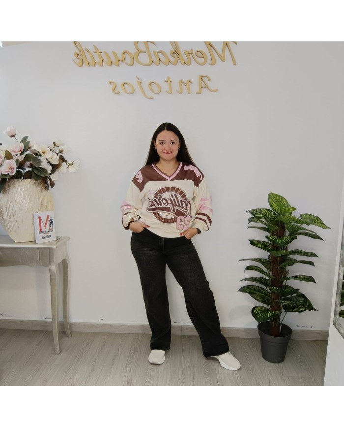 Sudadera CALIFORNIA MINI Oversize | Estilo Jersey Hockey | MerkaBoutik