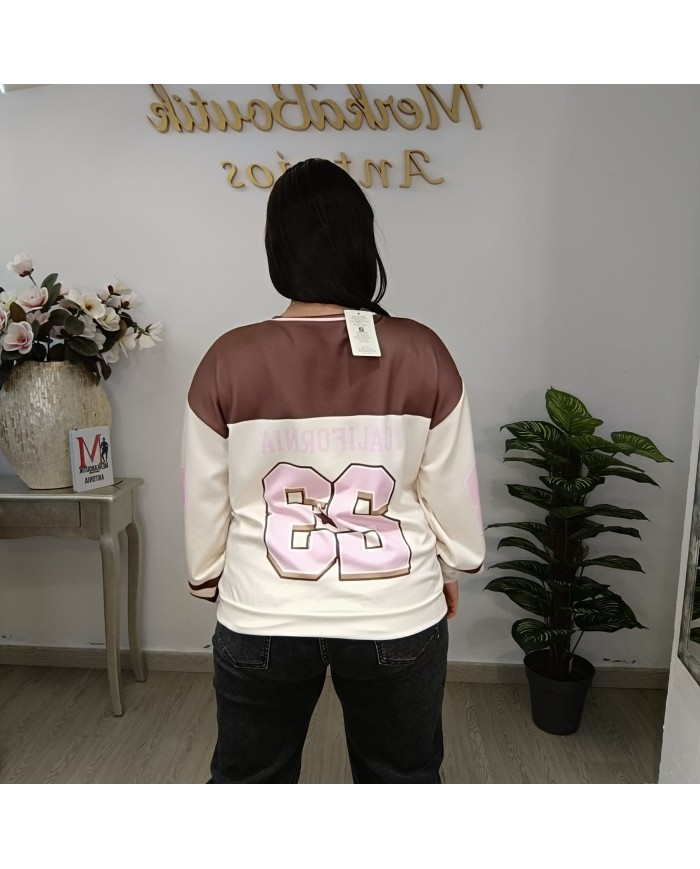 Sudadera CALIFORNIA MINI Oversize | Estilo Jersey Hockey | MerkaBoutik