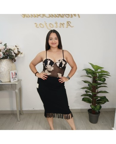 Body GASA ISABELA Bordado Floral | Lencería & Fiesta | Antojos