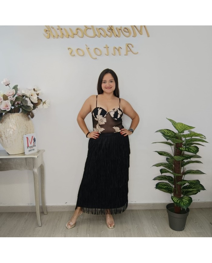 Falda de Flecos en Capas | Movimiento y Estilo de Fiesta