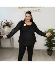 Blusa Belén Encaje/Guipur - Manga Larga - Varios Colores