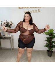 Body Solera Lencero - Transparencias y Bordados Florales Body Solera Lencero - Transparencias y Bordados Florales