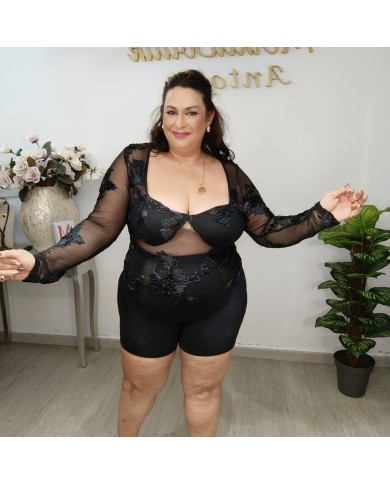 Body Solera Lencero - Transparencias y Bordados Florales