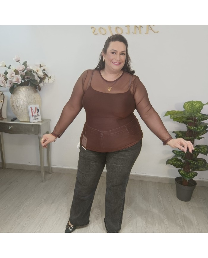 Blusa Reina Lentejuelas - Top Brillo Manga Larga - Fiesta