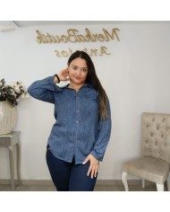 Camisa CAROLINA Denim | Estilo Vaquero Clásico | MerkaBoutik Antojos