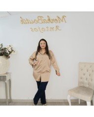 Camisa LARGA SATÉN | Blusón Oversize | MerkaBoutik Antojos