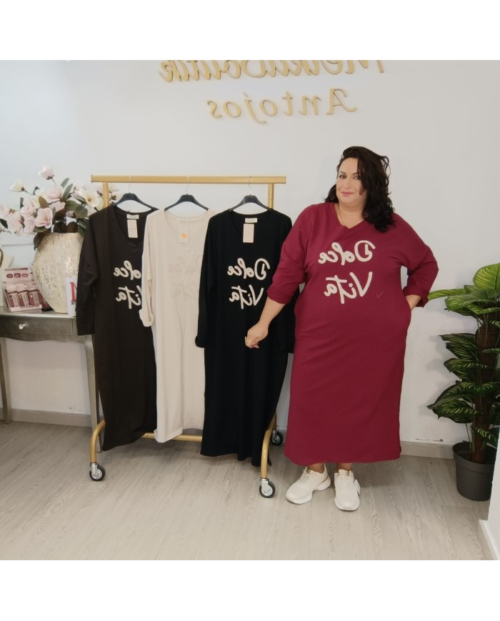 Vestido VITA Maxi | Oversize y Dolce Vita | MerkaBoutik Antojos