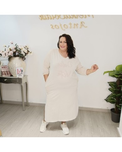 Vestido VITA Maxi | Oversize y Dolce Vita | MerkaBoutik Antojos