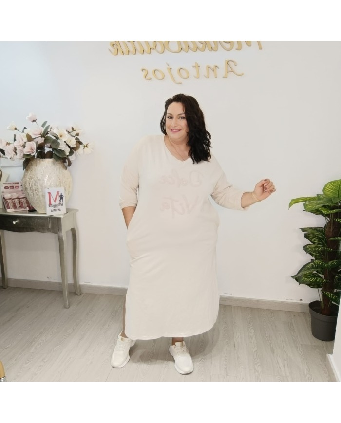 Vestido VITA Maxi | Oversize y Dolce Vita | MerkaBoutik Antojos