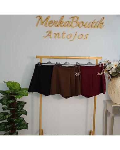 Falda Pantalón Cadena Elegante | Skort Básico MerkaBoutik Antojos Falda Pantalón Cadena Elegante | Skort Básico MerkaBoutik Antojos