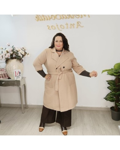 Gabardina Paño MAXI | Abrigo Largo con Cinturón | Antojos Gabardina Paño MAXI | Abrigo Largo con Cinturón | Antojos