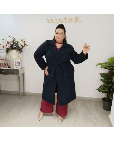 Gabardina Paño MAXI | Abrigo Largo con Cinturón | Antojos