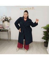 Gabardina Paño MAXI | Abrigo Largo con Cinturón | Antojos