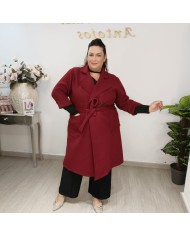 Gabardina Paño MAXI | Abrigo Largo con Cinturón | Antojos