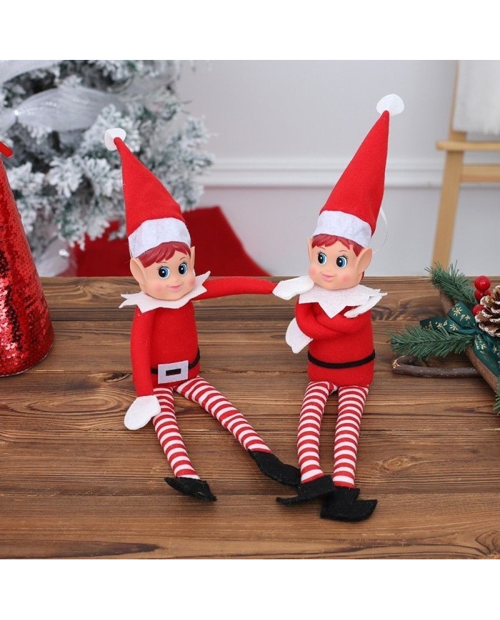 Elfo Navideño Decoración | Muñeco Articulado Árbol | Antojos