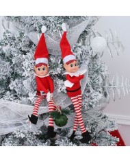 Elfo Navideño Decoración | Muñeco Articulado Árbol | Antojos