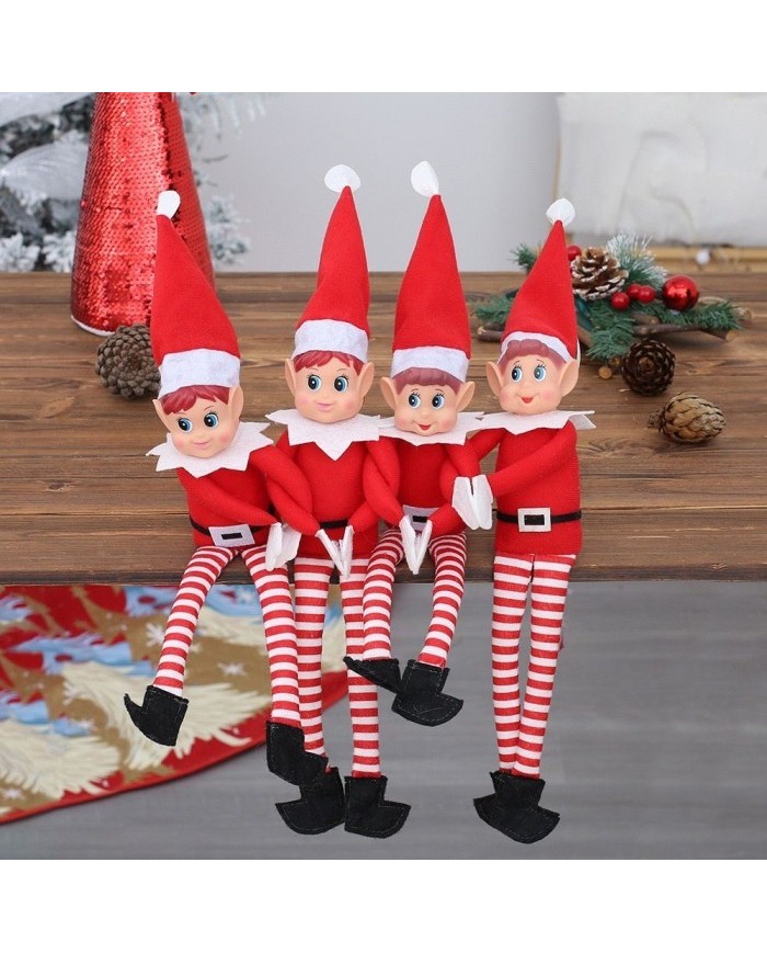 Elfo Navideño Decoración | Muñeco Articulado Árbol | Antojos