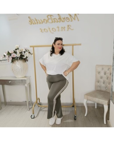 Leggins Dida's Sporty Rayas Blancas - Moda Mujer Leggins Dida's Sporty Rayas Blancas - Moda Mujer