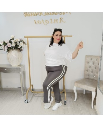 Leggins Dida's Sporty Rayas Blancas - Moda Mujer Leggins Dida's Sporty Rayas Blancas - Moda Mujer