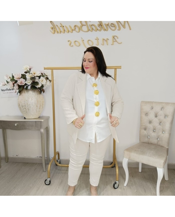 Chaqueta Cloe Tweed Tallas Grandes - Americana Elegante Plus Size