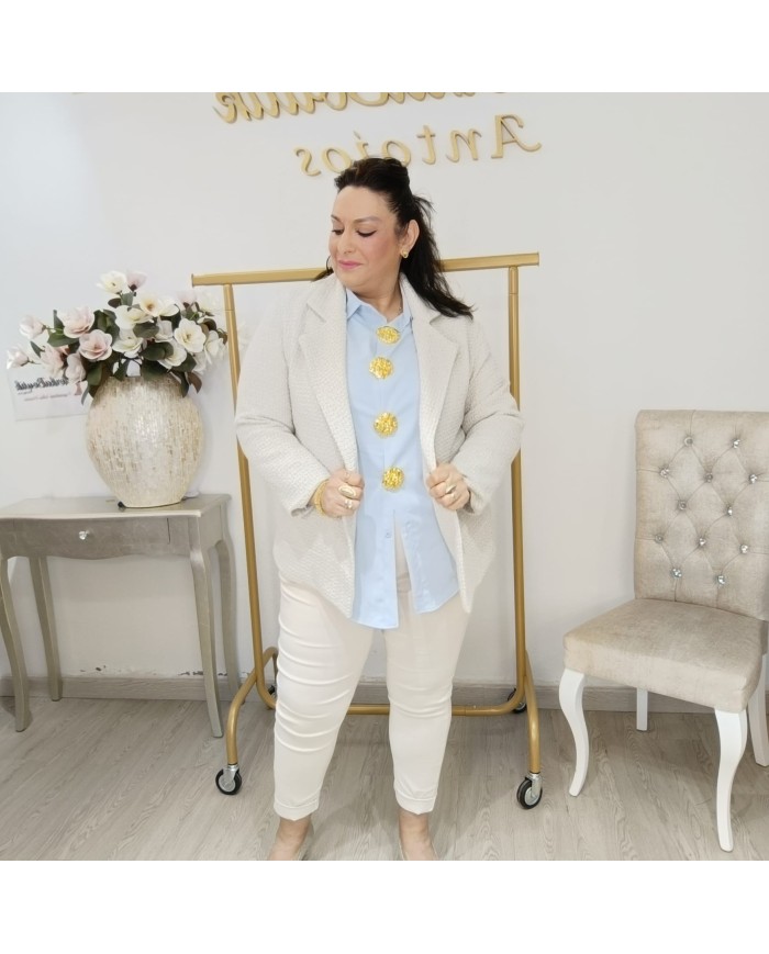 Chaqueta Cloe Tweed Tallas Grandes - Americana Elegante Plus Size