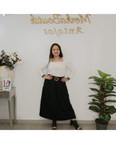 Falda Andrea Midi Plisada | Cinturón Elegante | MerkaBoutik Antojos Falda Andrea Midi Plisada | Cinturón Elegante | MerkaBoutik Antojos