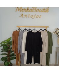 Conjunto Julieta Tallas Grandes - Cárdigan Largo de Punto Plus Size