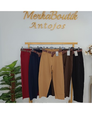 Pantalón España de Colores - Corte Recto con Cinturón Pantalón España de Colores - Corte Recto con Cinturón
