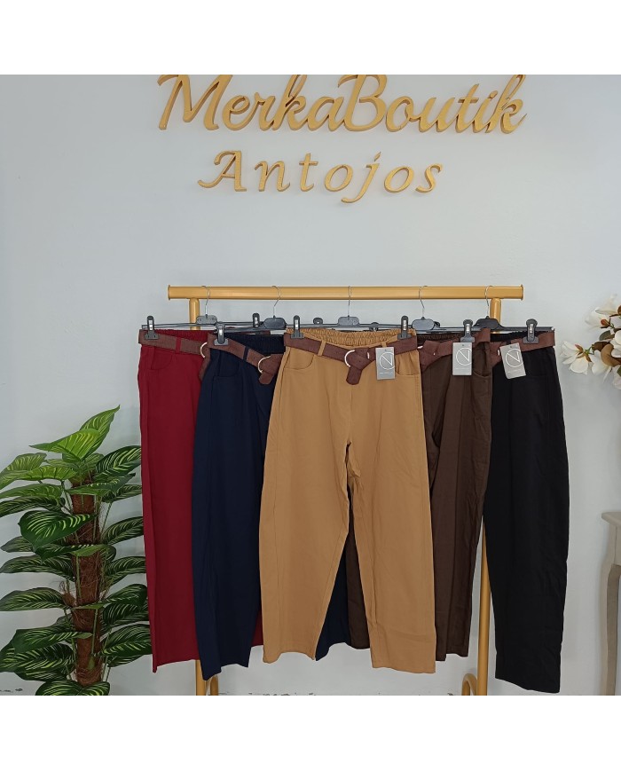 Pantalón España de Colores - Corte Recto con Cinturón
