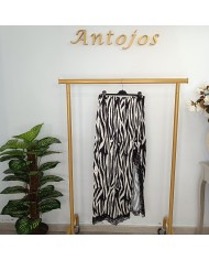 Falda Larga Seducción Print | Estampado Leopardo y Encaje | Antojos