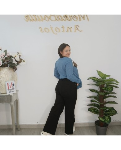 Pantalón Vaquero Negro 030 Tallas Grandes - Denim Recto Plus Size Pantalón Vaquero Negro 030 Tallas Grandes - Denim Recto Plus Size