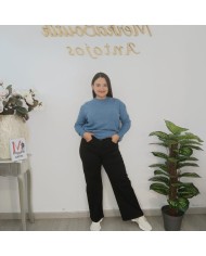 Pantalón Vaquero Negro 030 Tallas Grandes - Denim Recto Plus Size