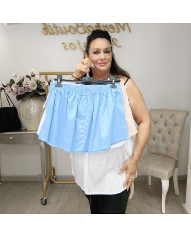 Bajera Mini Extensor de Camisas - Look de Capas Tallas Grandes