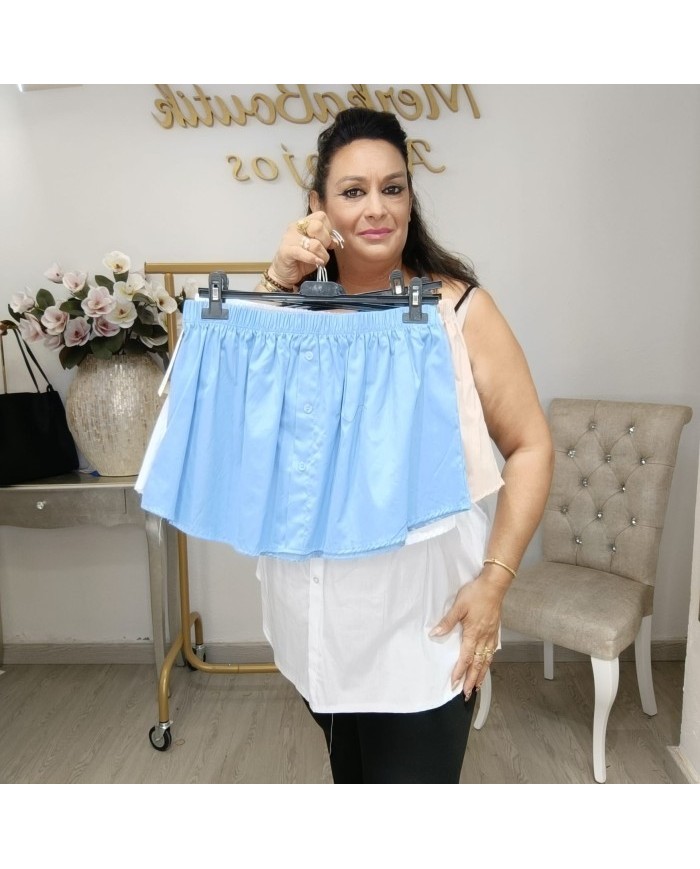 Bajera Mini Extensor de Camisas - Look de Capas Tallas Grandes