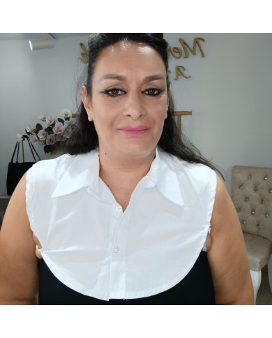 Cuello Camisero Falso Blanco - Accesorio Looks de Capas Cuello Camisero Falso Blanco - Accesorio Looks de Capas