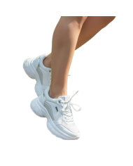 Deportivas Joka Chunky Blancas - Plataforma Malla Mujer